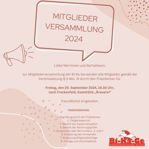 Mitgliederversammlung