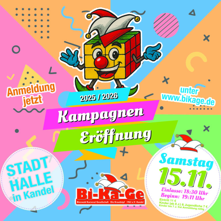 Einladung zur Kampagneneröffnung 2025/2026