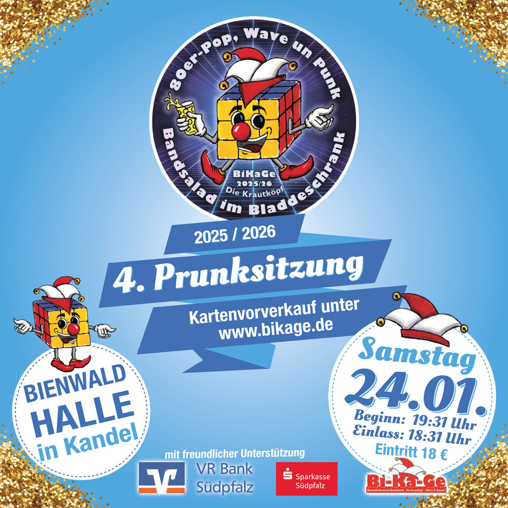 2025/2026 Social 4Prunksitzung Plakat 2025/2026 Social 4Prunksitzung