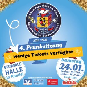 2025/2026 4. Prunksitzung wenige Tickets