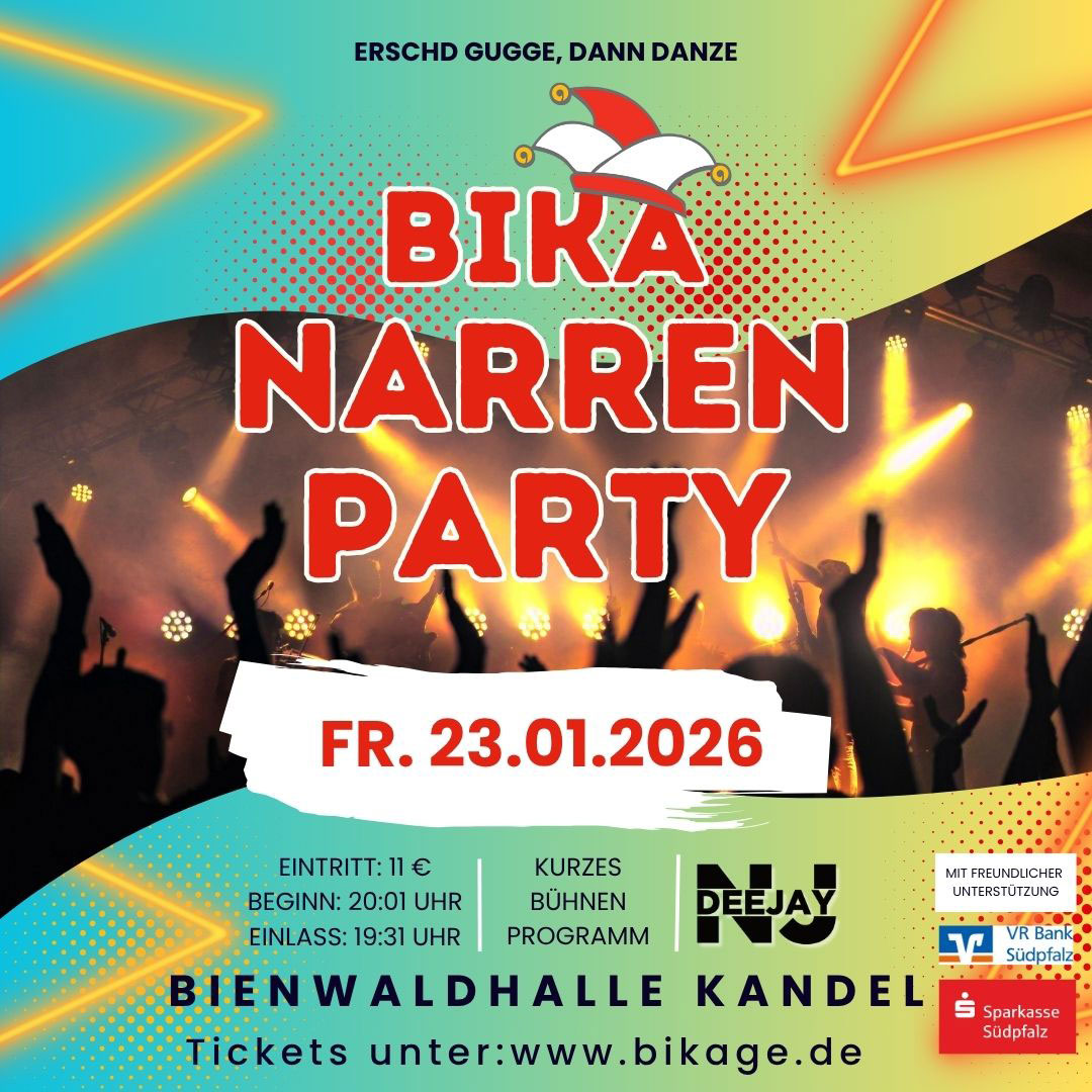 2025/2026 Social BiKaNarrenParty Plakat 2025/2026 Social BiKaNarrenParty