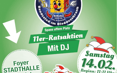 11er-Ratsaktion: Verlegung in Stadthallen Foyer