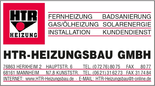 Logo HTR Heizungsbau GmbH